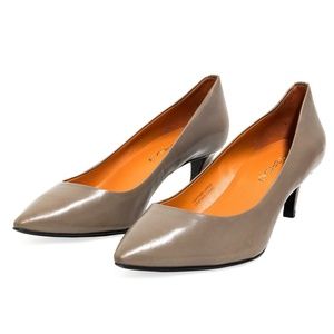 Via Spiga Angie Mushroom Tan Leather Pointed heels
